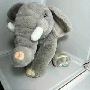 FAO Schwarz Gray Elephant Plush 10 Inch Save the Earth Stuffed Animal Toy